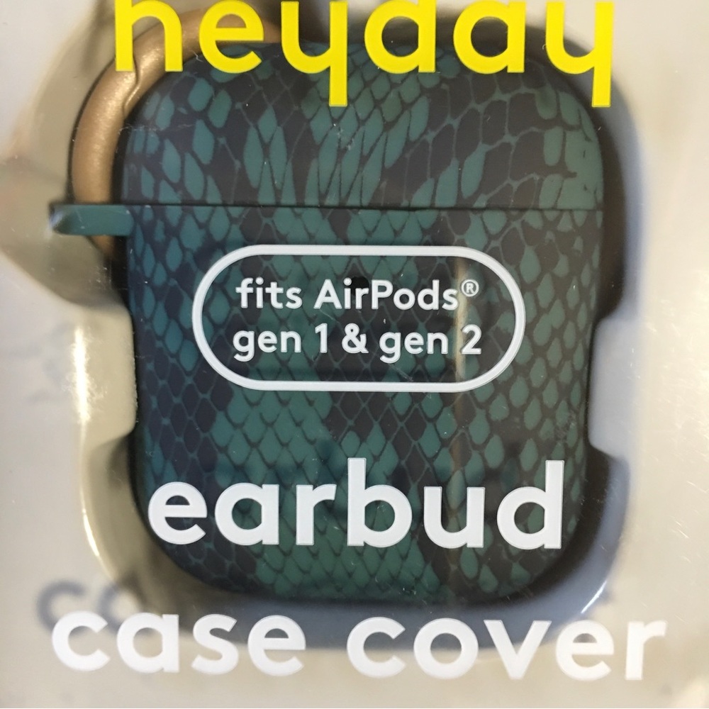 Heyday earbud case cover snakeskin print NIB SEALED